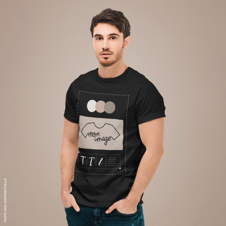 T-Shirt Homme personnalisé - noir