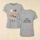 T-Shirt femme personnalisé - gris chiné