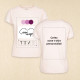 T-Shirt femme personnalisé - rose pâle