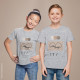 T-Shirt enfant personnalisé - gris chiné