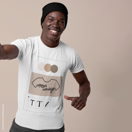 T-Shirt Homme personnalisé Devant - blanc