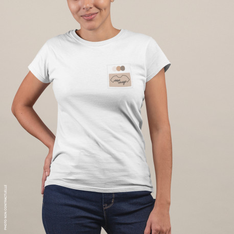 T-Shirt femme personnalisé - blanc