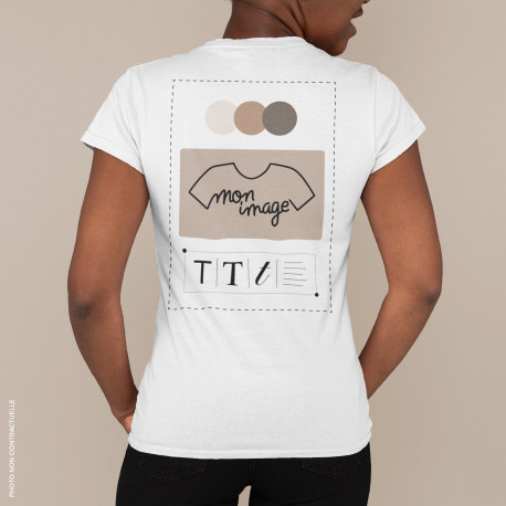 T-Shirt femme personnalisé - blanc