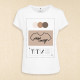 T-Shirt femme personnalisé - blanc