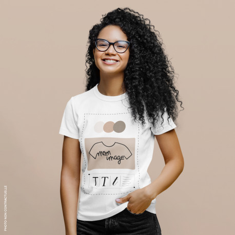 T-Shirt femme personnalisé - blanc