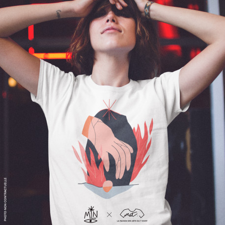 T-shirt LE FEU by MLN - Collection Les élements